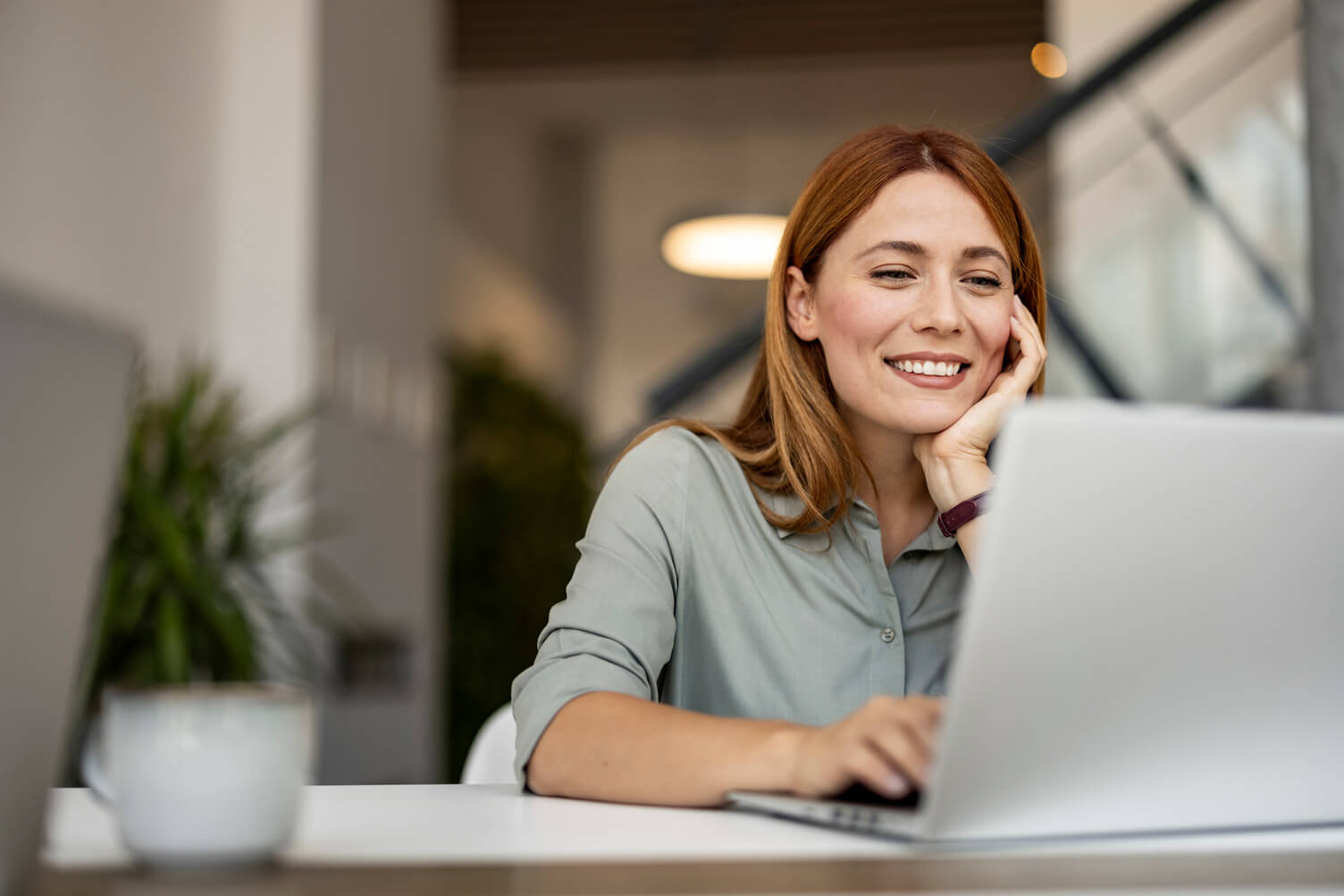 Woman on laptop