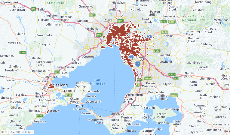 mature modernites - VIC map